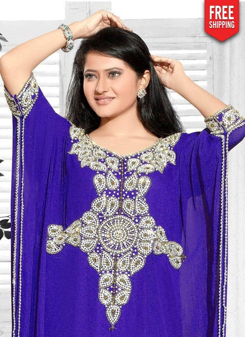 Farasha Style kaftan With Elbo Sleeve